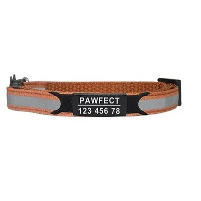 COLLIER personnalisé réfléchissant marron