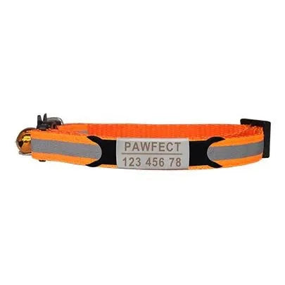COLLIER gravépour chat réfléchissant | Chic et Chat