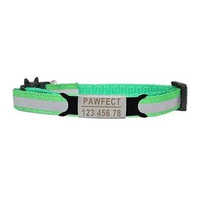 COLLIER pour chat gravé réfléchissant