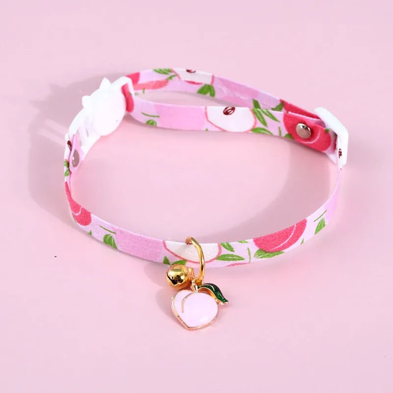 Collier pour chat cerise