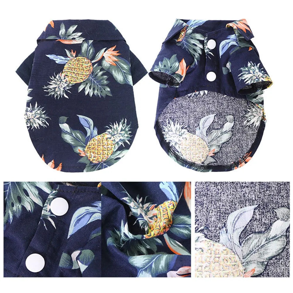 tshirt hawaii pour chat