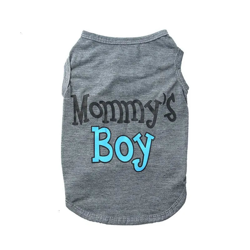 tshirt mommy's boy vêtement pour chat