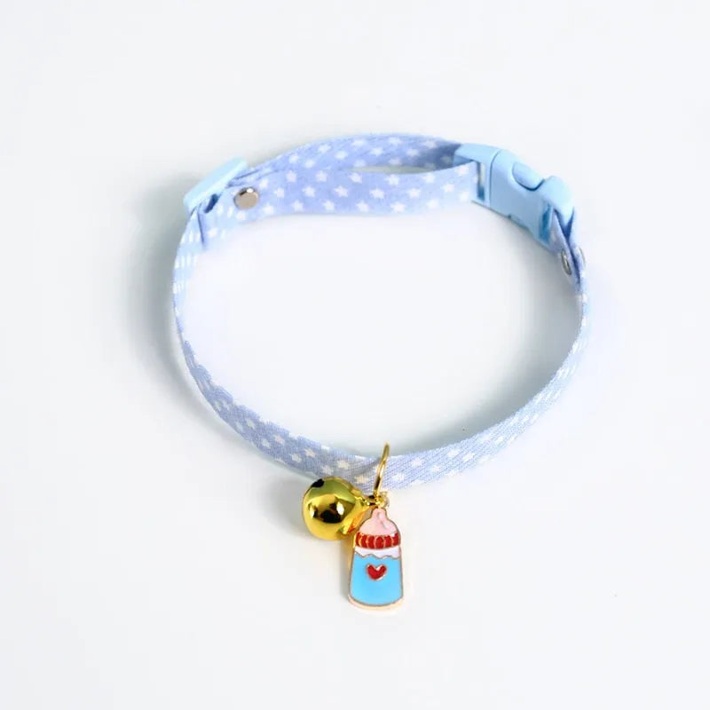 Collier pour chat bleu original