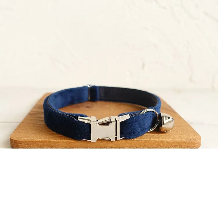 Collier à personnaliser de luxe bleu marine | Chic et Chat
