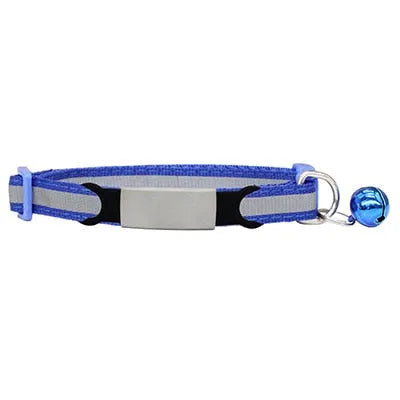 collar reflectante para gato azul | Chic et Chat