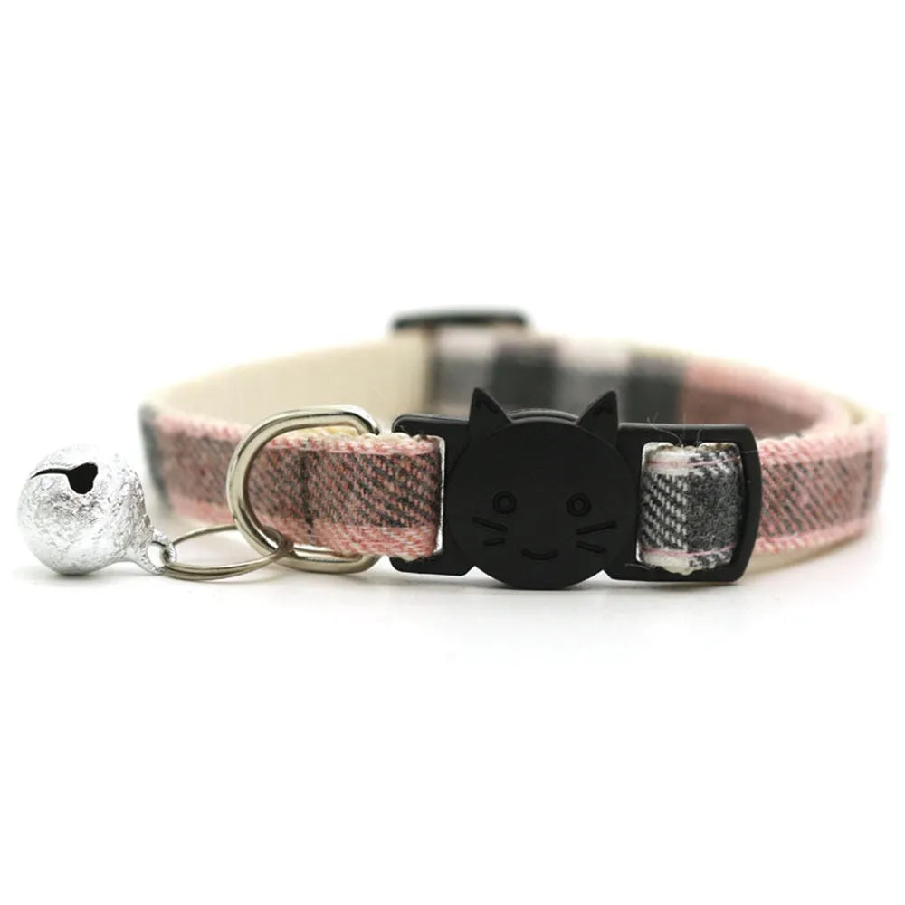 collier personnalisé pour chat rose