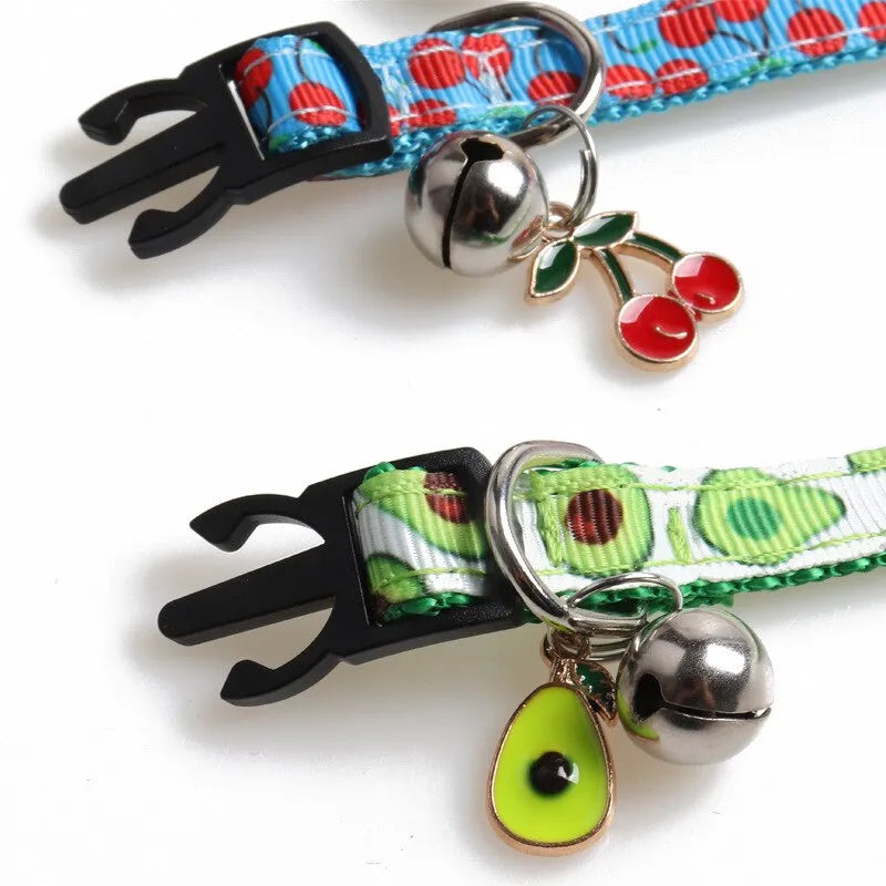 Collar antiahogo con motivos estampados para gato - Azul | Chic et Chat