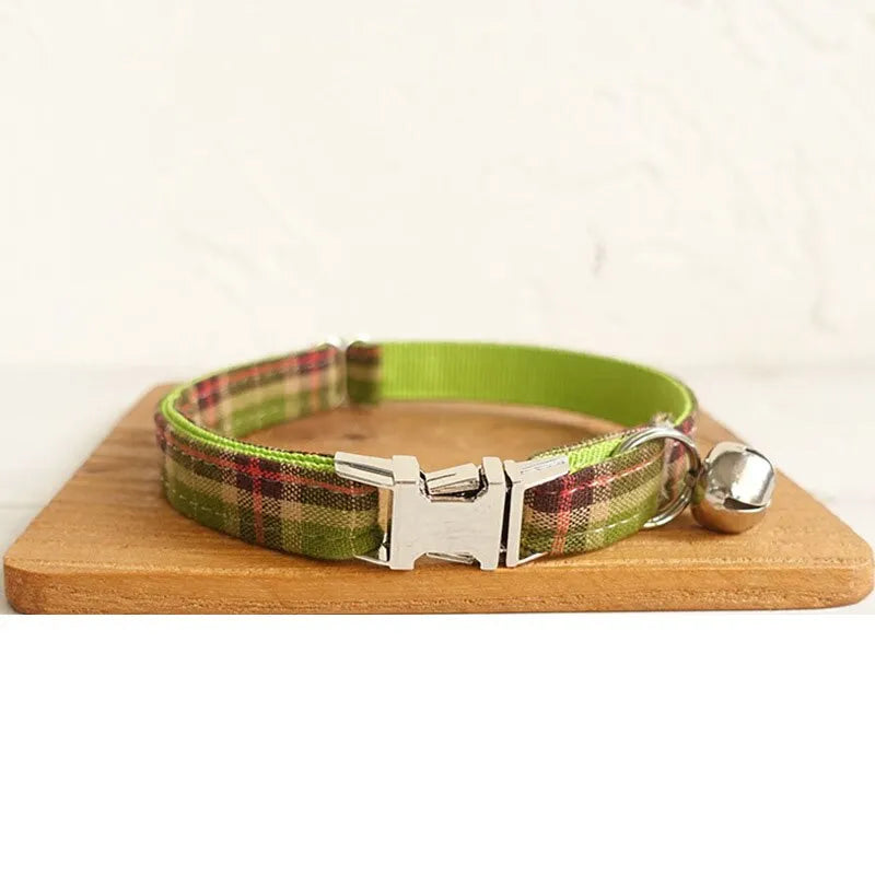 collar de lujo personalizado verde | Chic et Chat