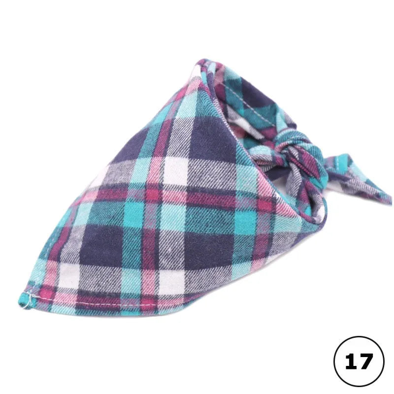 bandana carreaux pour chats