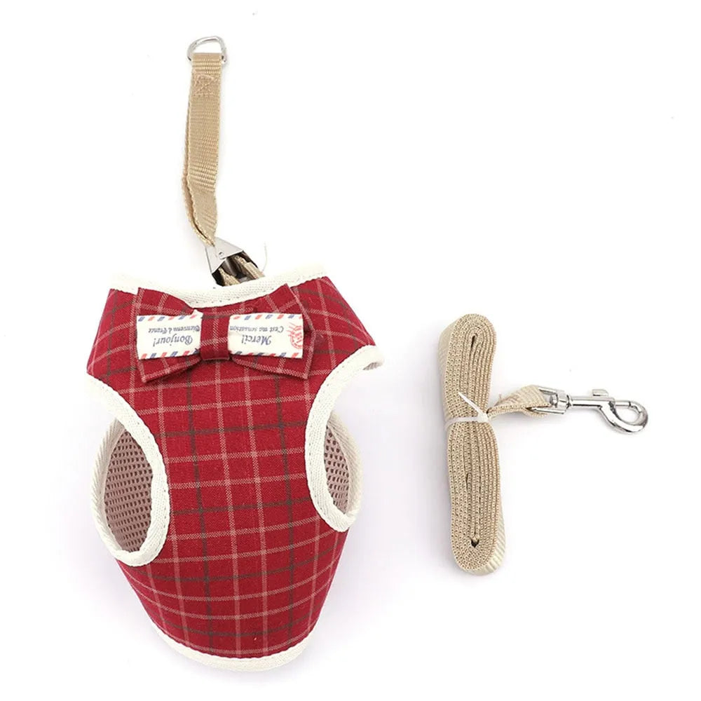 Chic, affordable red cat harness | Chic et Chat