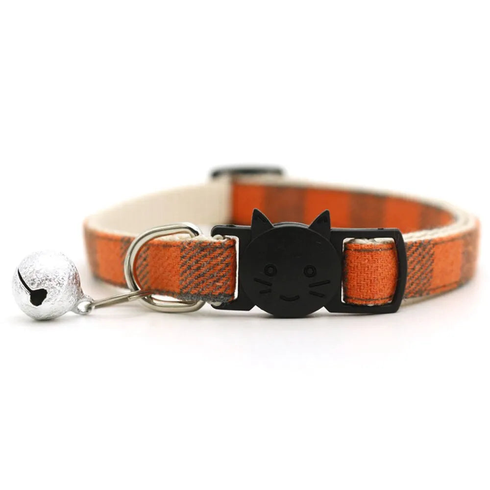 collier personnalisé pour chat orange