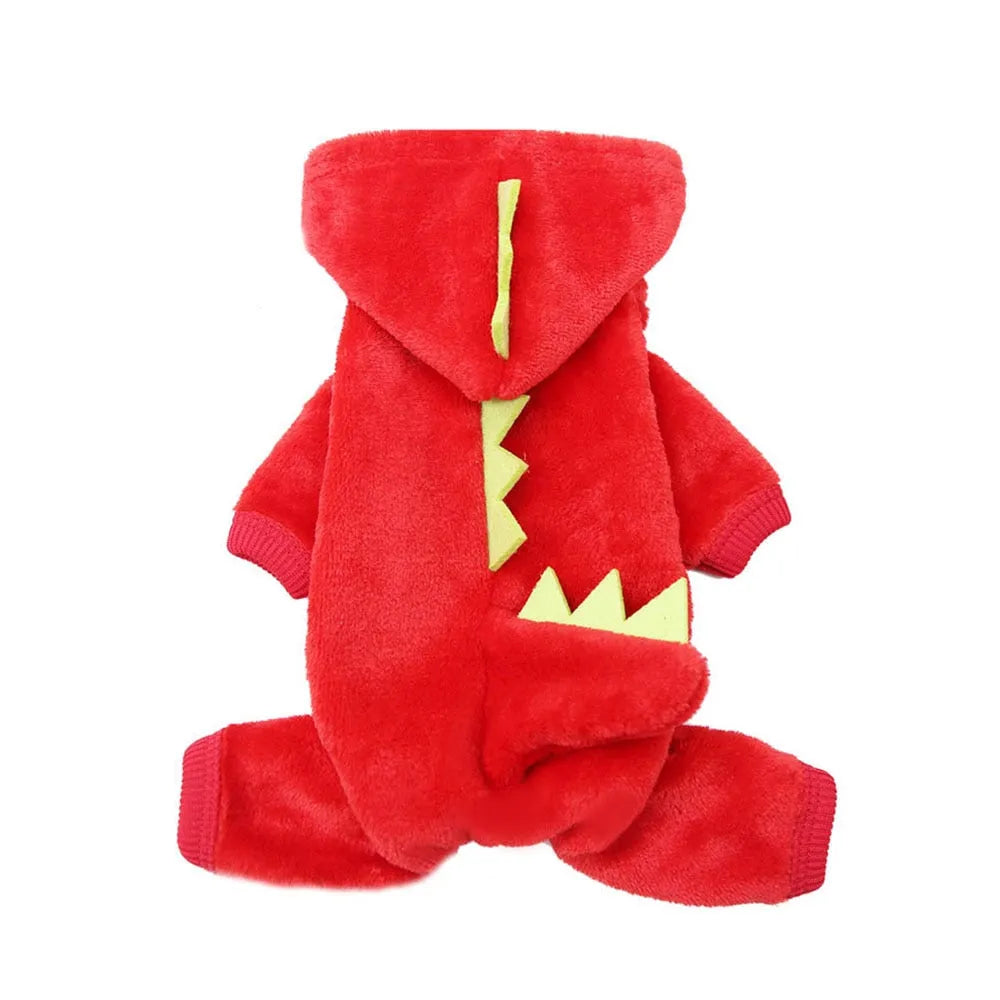 Costume pour chat de dinosaure rouge | Chic et Chat