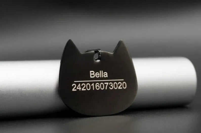 chapa personalizada para collar de gato | Chic et Chat