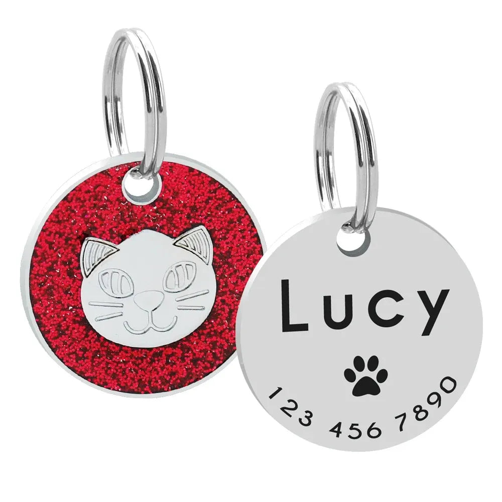 chapa roja para gato | Chic et Chat