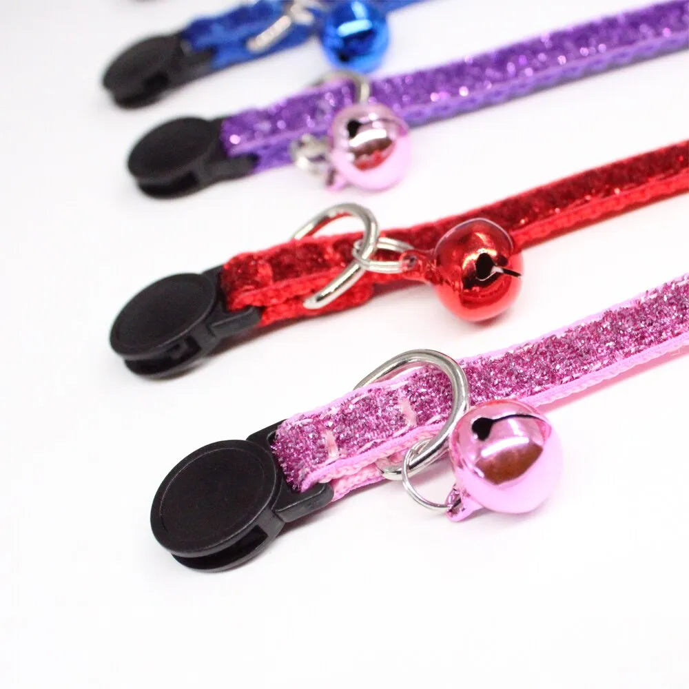 Personalized Bling Glitter Cat Collar - Purple | Chic et Chat