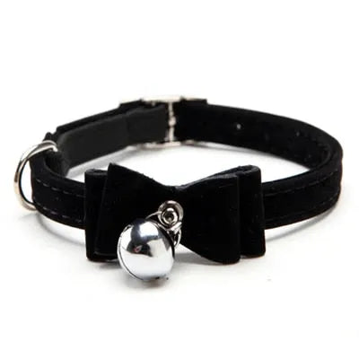 Collier pour chat noeud papillon noir