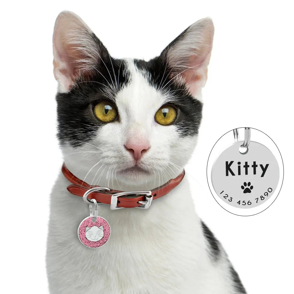 médaille rose pour chat