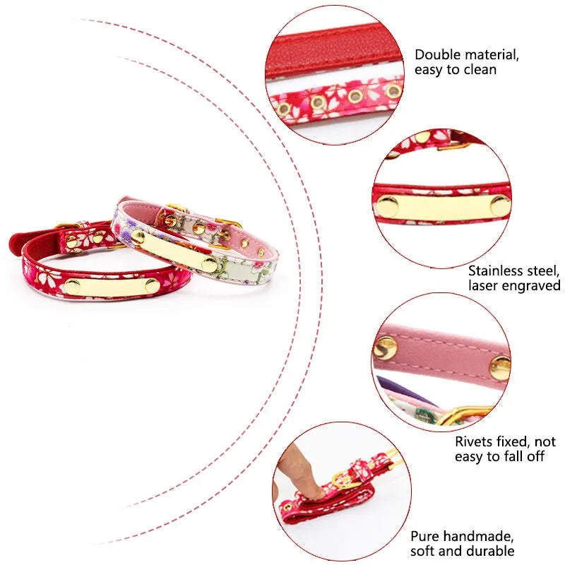 description collier personnalisable chats et chiens