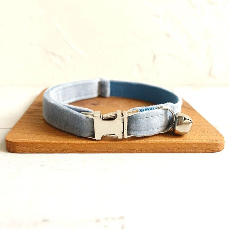 Collier à personnaliser de luxe bleu clair | Chic et Chat