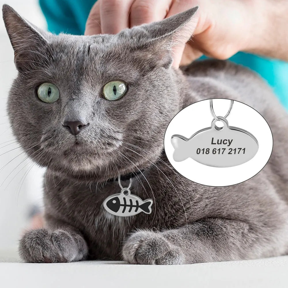 chapa personalizada para gato | Chic et Chat