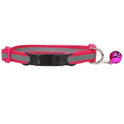 collar reflectante para gato rojo | Chic et Chat