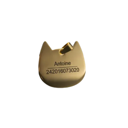 chapa para grabar para gato | Chic et Chat