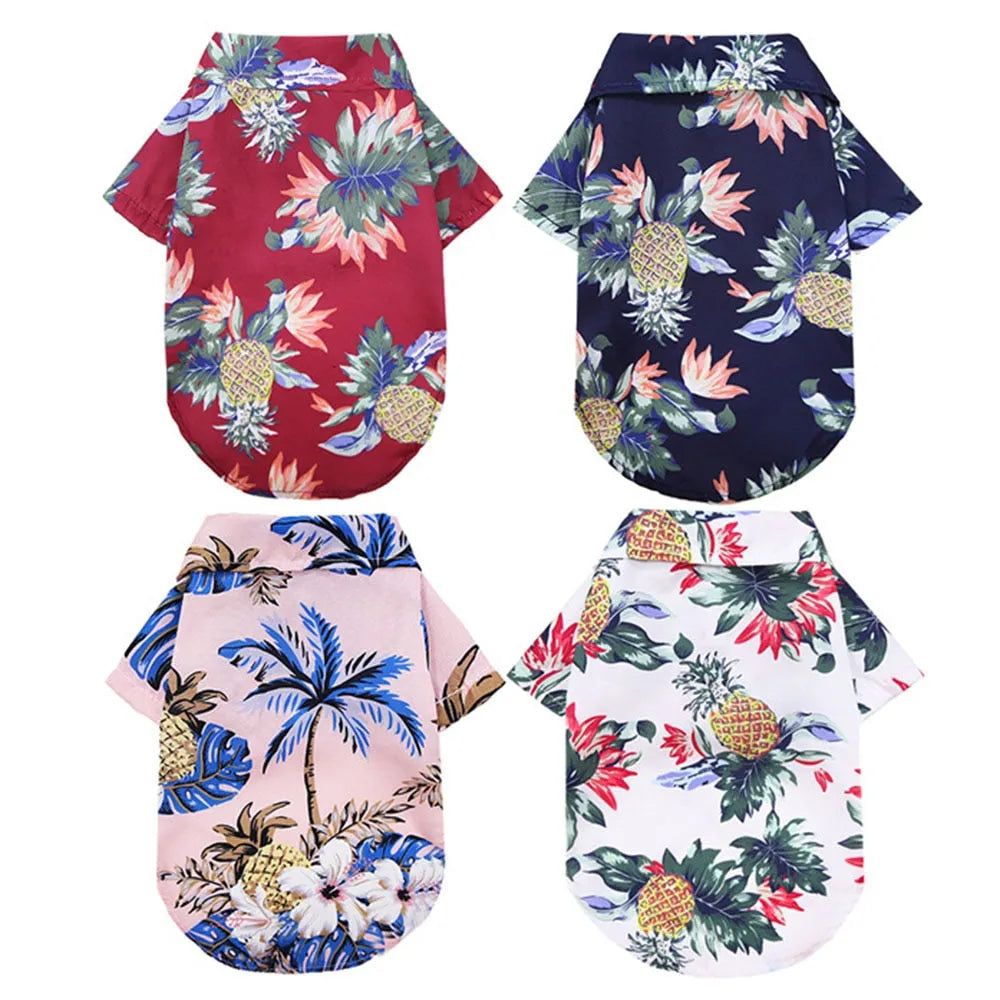 tshirt hawaii pour chat