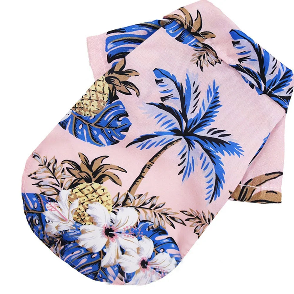tshirt hawaii pour chat