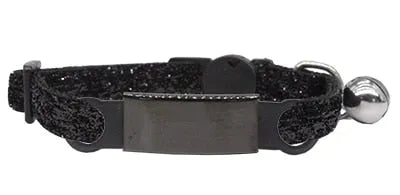 Black personalized cat collar | Chic et Chat