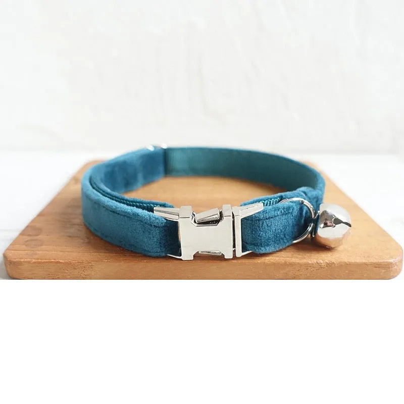 Collier à personnaliser de luxe bleu ciel | Chic et Chat