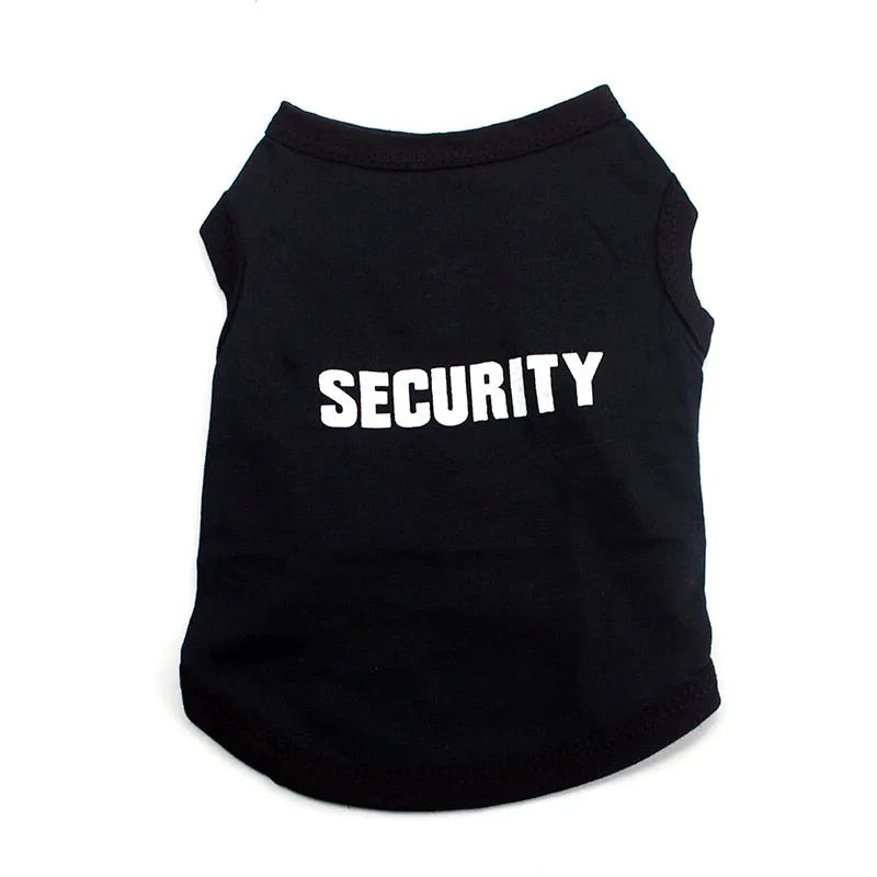 Schwarzes Katzen T-Shirt SECURITY | Chic et Chat