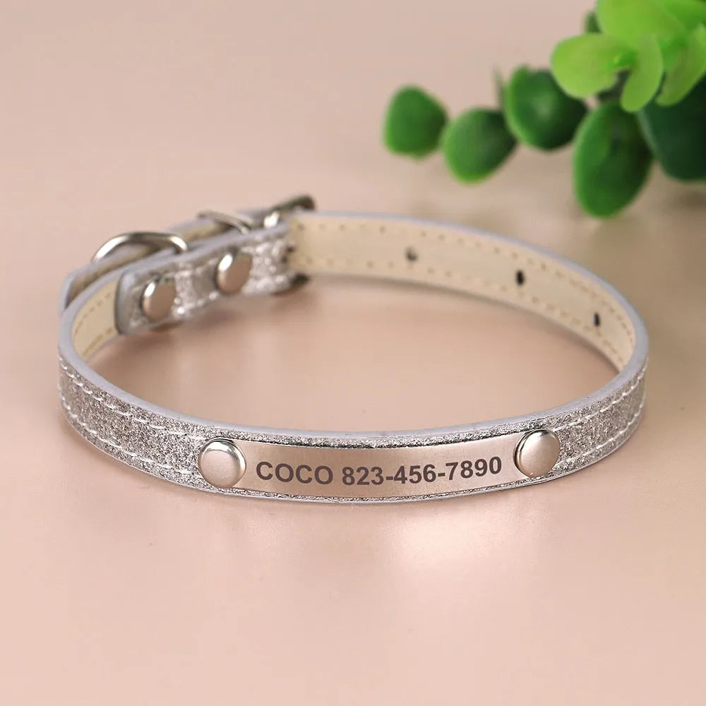 collier pour chat gris personnalisé | Chic et Chat