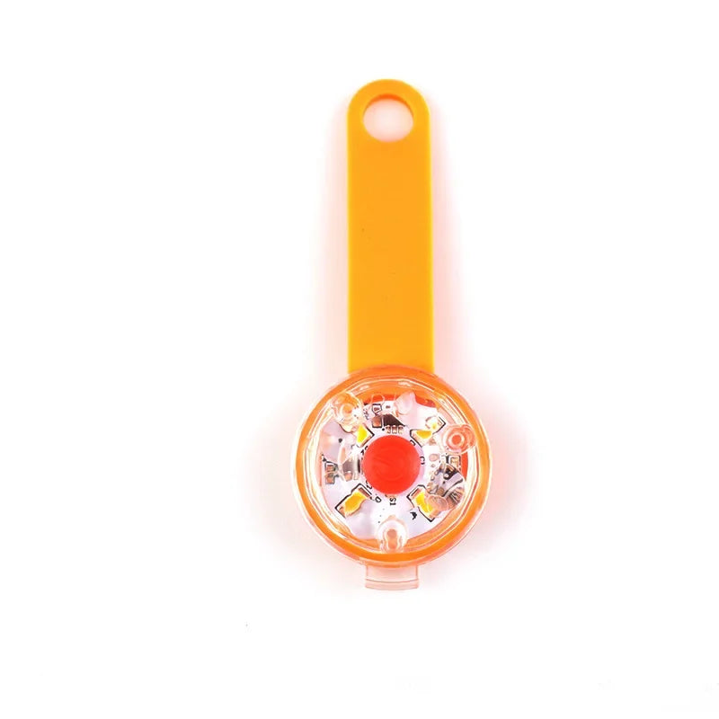 Pendentif lumineux LED orange pour collier de chat