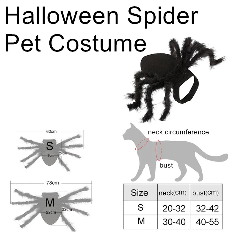 Costume pour chat araignée