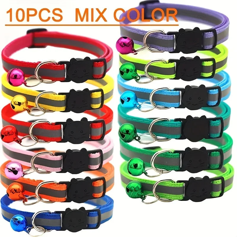 Lot de 10 colliers pour chaton