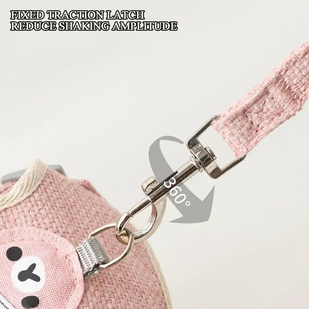Pink cat harness