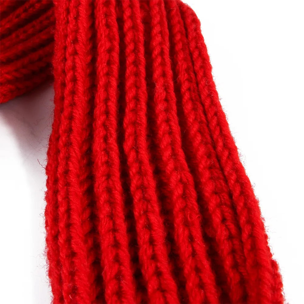Écharpe rouge en maille de l'ensemble de Noël pour chat | Chic et Chat