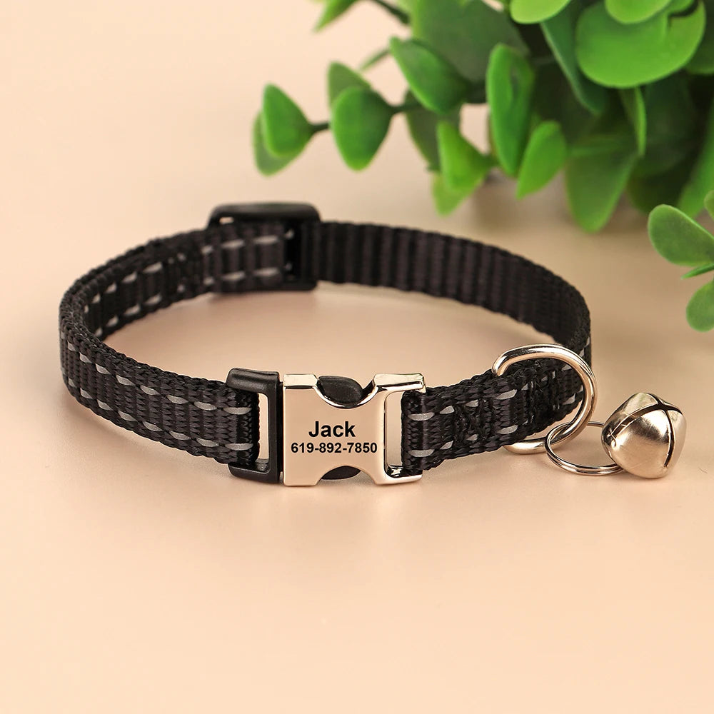 Collar para gato con cierre grabado – Personalización gratuita | Chic et Chat