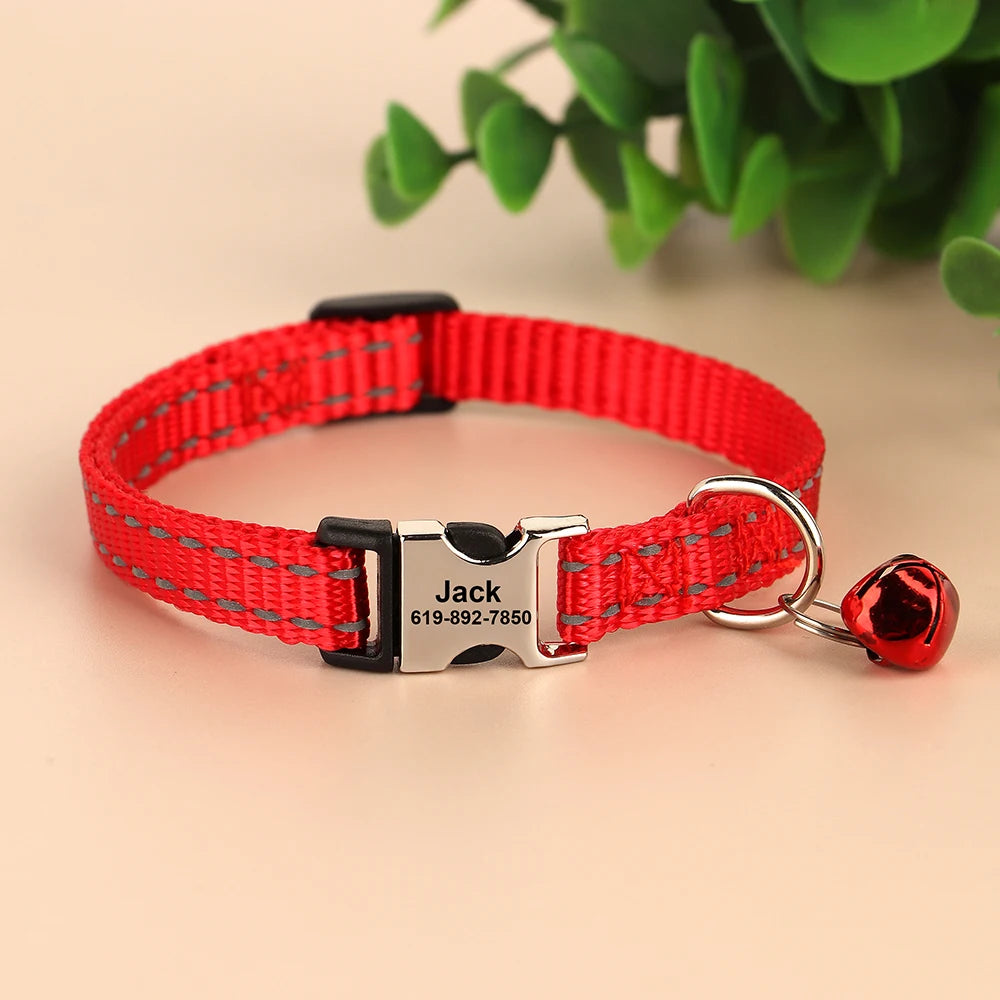 Collar para gato con cierre grabado – Personalización gratuita | Chic et Chat