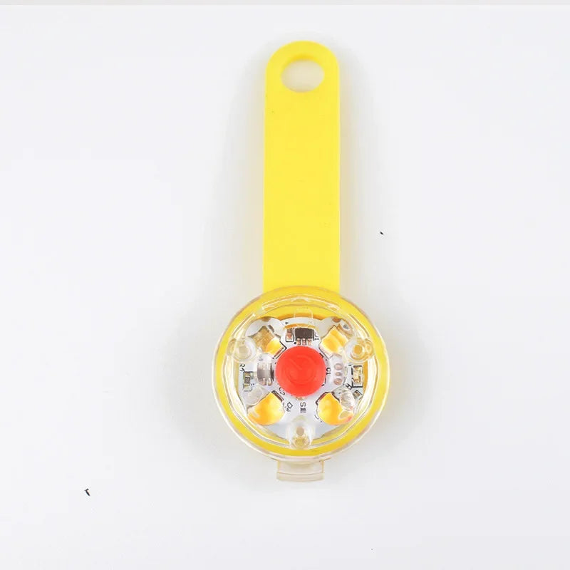 Pendentif lumineux LED jaune pour collier de chat