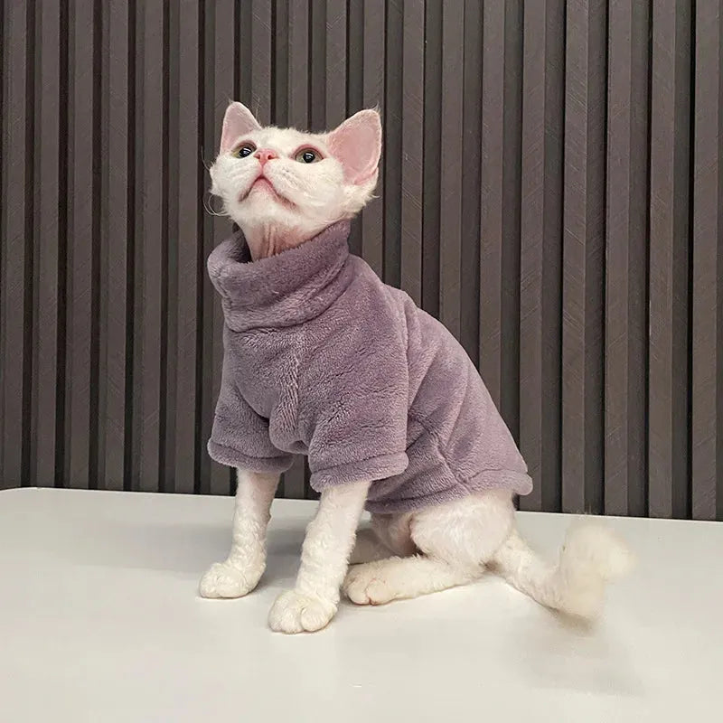 Purple Sphynx cat clothes | Chic et Chat