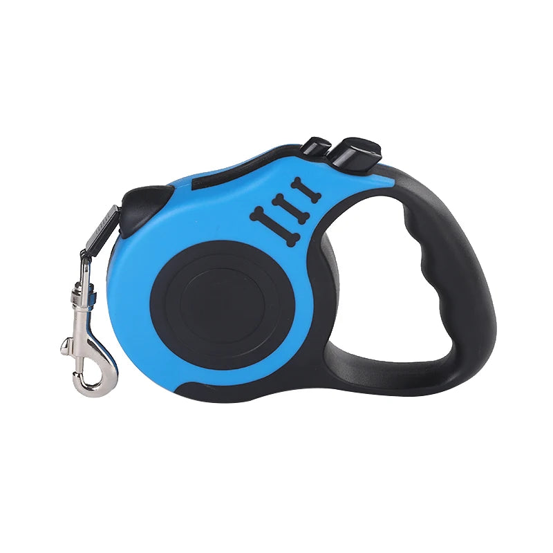 Laisse rétractable pour chat bleu
