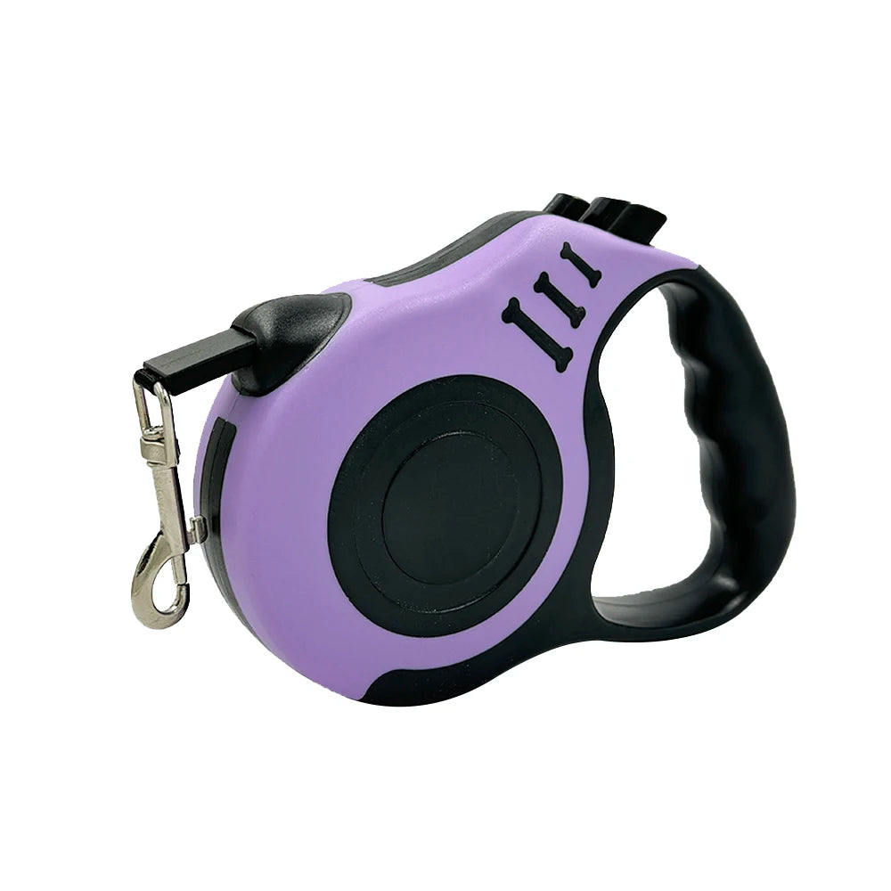 Laisse rétractable pour chat violet