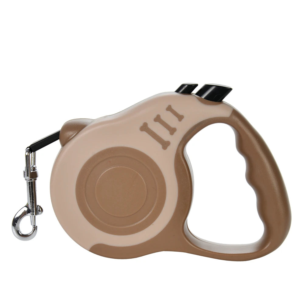 Laisse rétractable pour chat marron