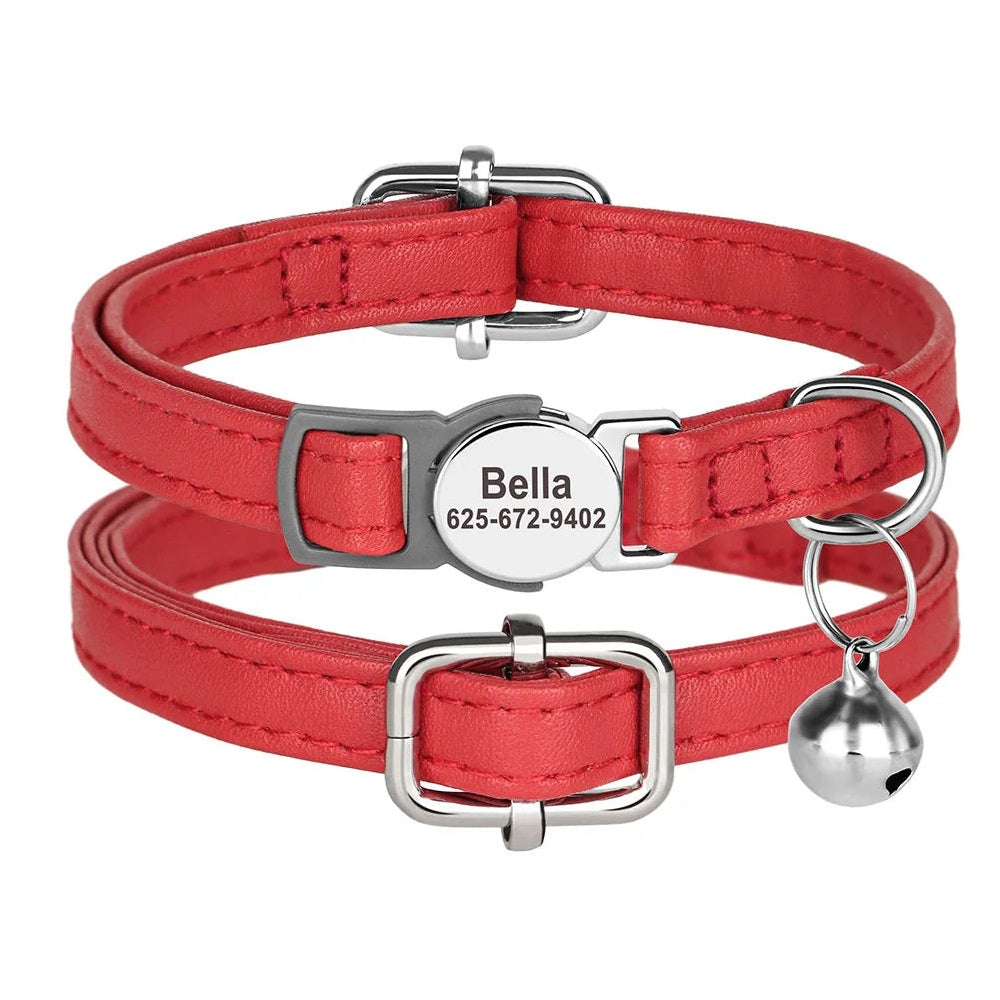 collier_cuir_rouge | Chic et Chat