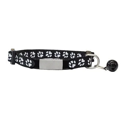 Schwarzes Halsband mit Namensgravur