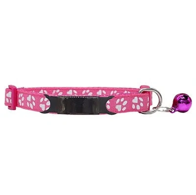 Rosa-schwarzes Halsband mit Namensgravur