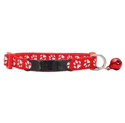 Rot-schwarzes Halsband mit Namensgravur