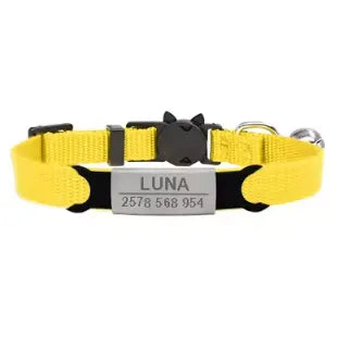 Collier Anti-Étranglement Personnalisable et Ajustable pour Chat | Chic et Chat