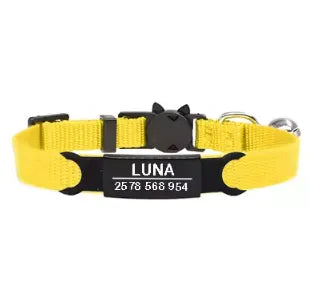 Collier Anti-Étranglement Personnalisable et Ajustable pour Chat | Chic et Chat